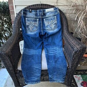 Rock Revival Rosewood Mid-Rise Ankle Skinny Jean 34x27